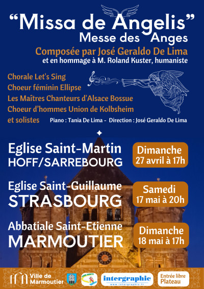 Dimanche 18 mai 2025 Concert : Missa de Angelis, La voix des Anges à Marmoutier