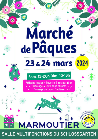 Samedi 23 mars 2024 Marché de Pâques à Marmoutier