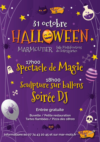 Jeudi 31 octobre 2024 Soirée Halloween par l'association Mar'mots ! à Marmoutier