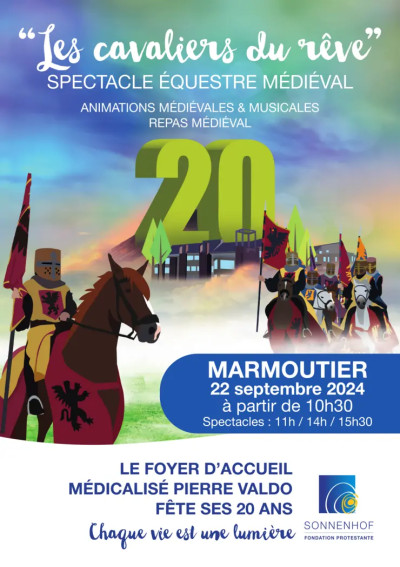 Dimanche 22 septembre 2024 Journée médiévale des 20 ans du FAM Pierre VALDO à Marmoutier